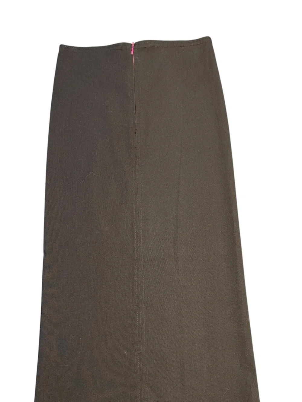 Fidel Size Small Black Midi Stretch Sliming Pencil Skirt With Front Slit